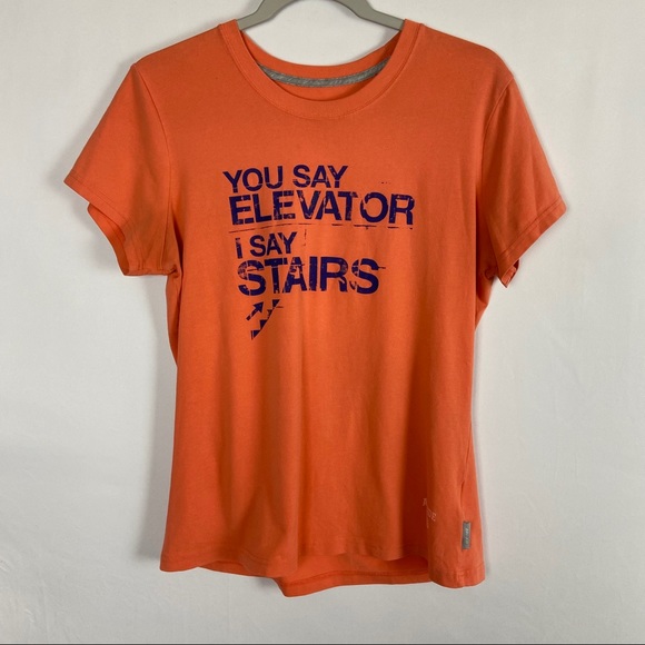 Nike Orange Dri-Fit Graphic Tee - Picture 1 of 6
